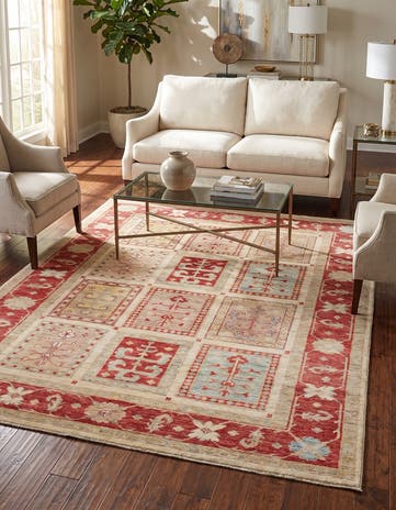 5' x 6' 7 Hand Knotted Ziegler Rug