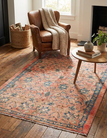 3' 5 x 5' 3 Hand Knotted Ultra Vintage Persian Wool Rug