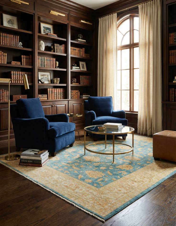 Detail image of 8' 4 x 11' 3 Kaizar Wool Rug