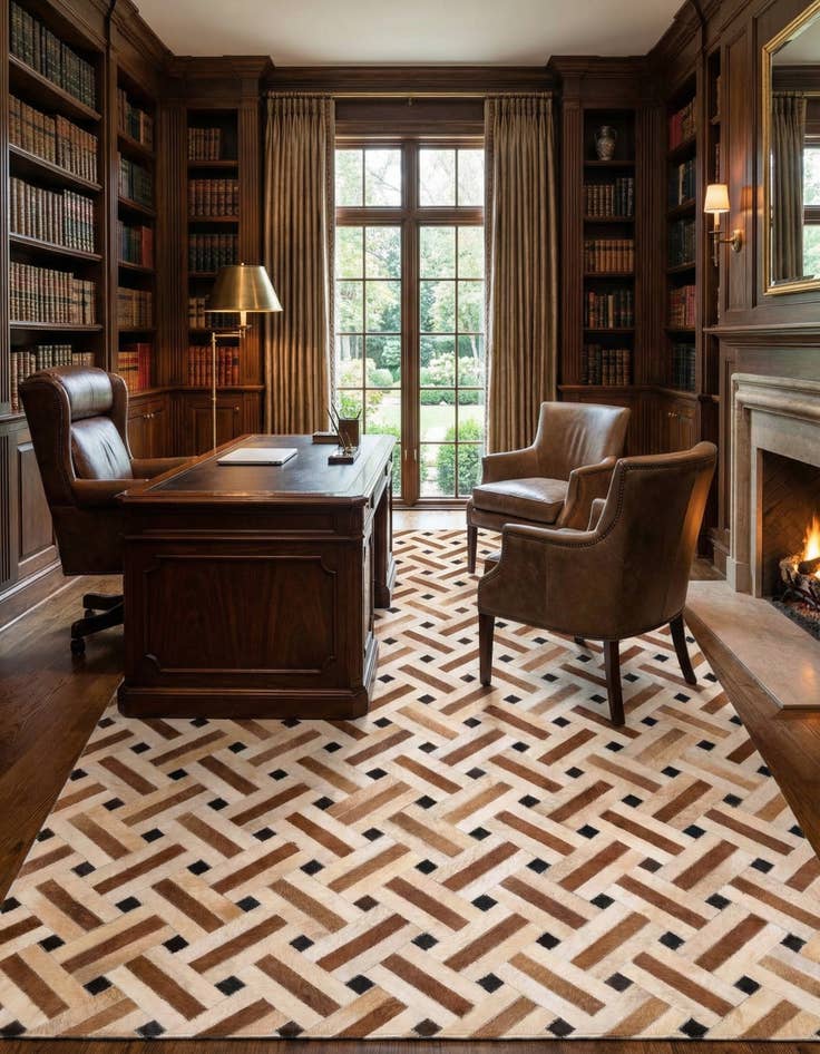 Detail image of 5' x 8' Cowhide Rug