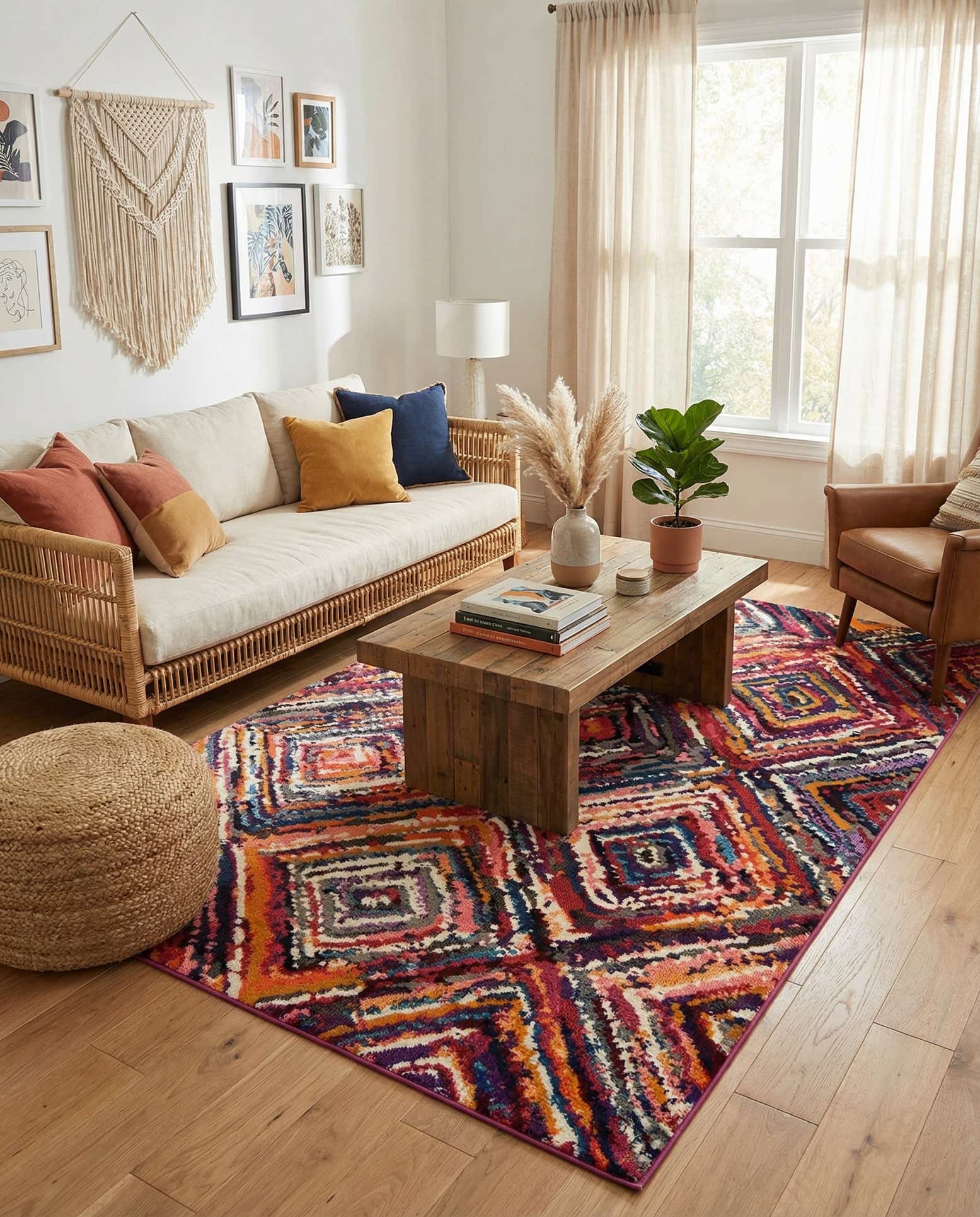 7' x 10' Washable Hyacinth Rug