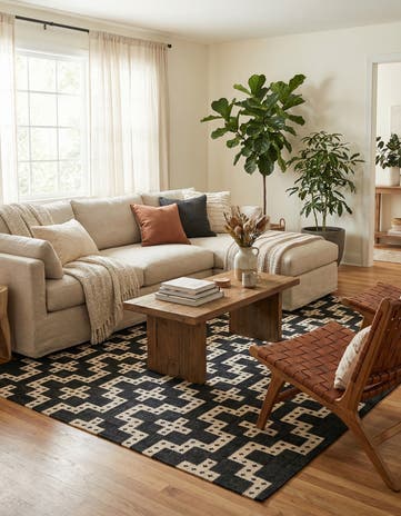 9' x 12' Hand Woven Kilim Wool Rug