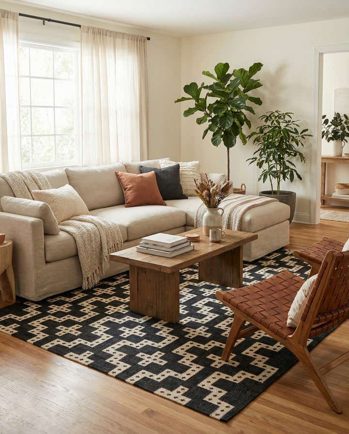 9' x 12' Hand Woven Kilim Wool Rug