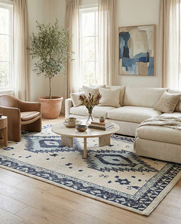 8' 4 x 11' 8 Hand Knotted Moroccan Wool Rug