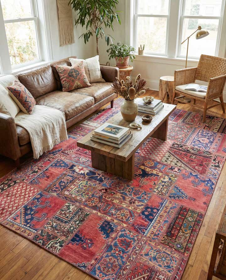 6' 5 x 9' Hand Knotted Ultra Vintage Persian Wool Rug
