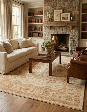6' 5 x 8' 3 Hand Knotted Peshawar Ziegler Rug