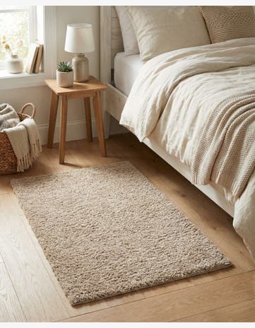 Linen Zermatt Shag Rug