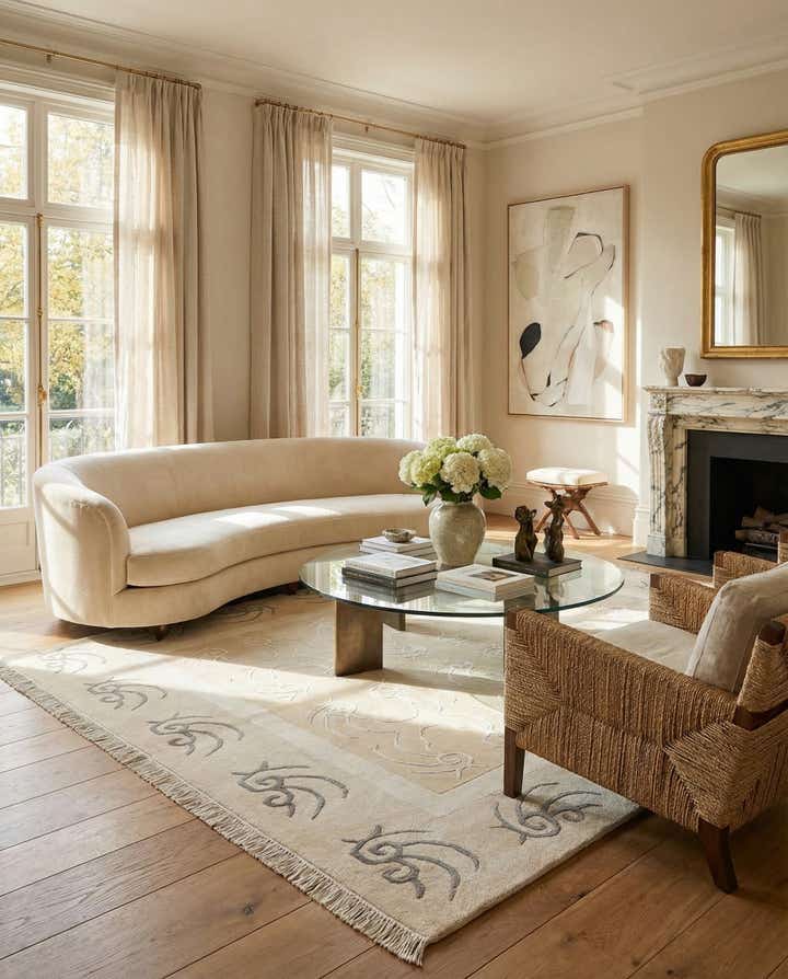 4' 9 x 6' 8 Darya Rug