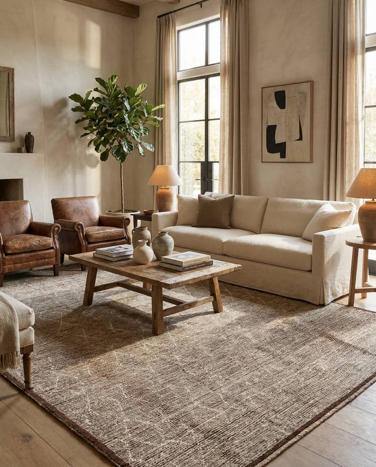 Detail image of 8' 2 x 10' 8 Hand Knotted Moroccan Wool Rug