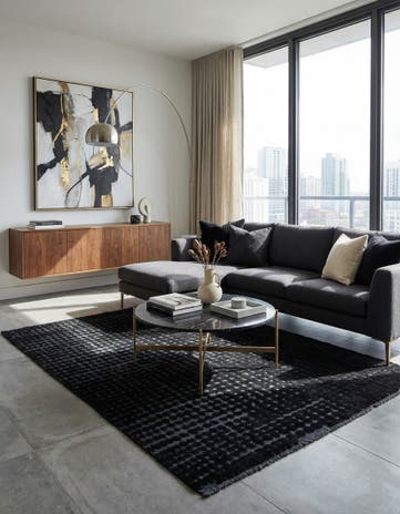 5' 5 x 7' 8 Hand Knotted Darya Wool Rug