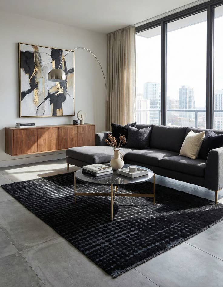 Detail image of 5' 5 x 7' 8  Hand Knotted Darya Wool Rug