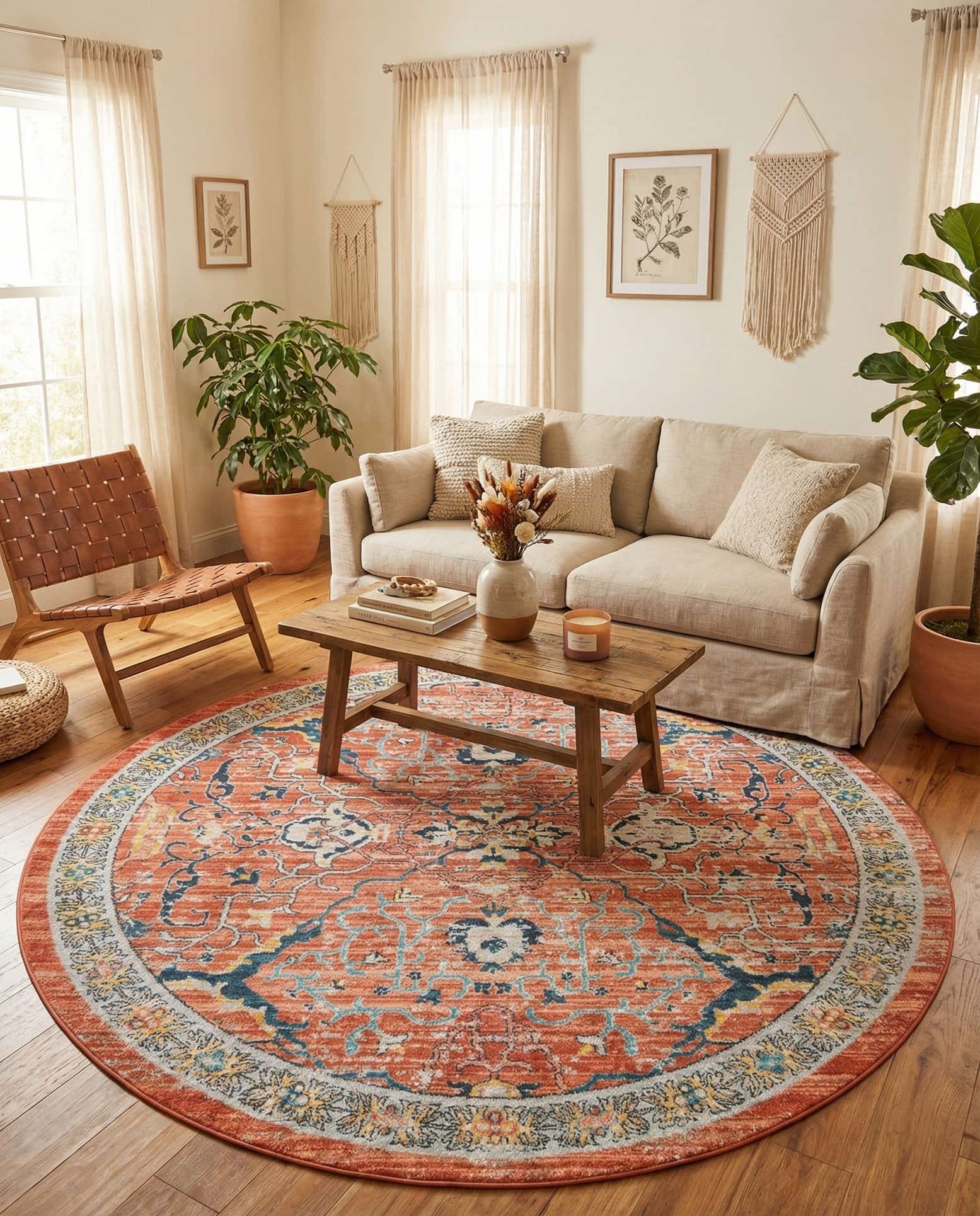 7' x 7' Lola Round Rug