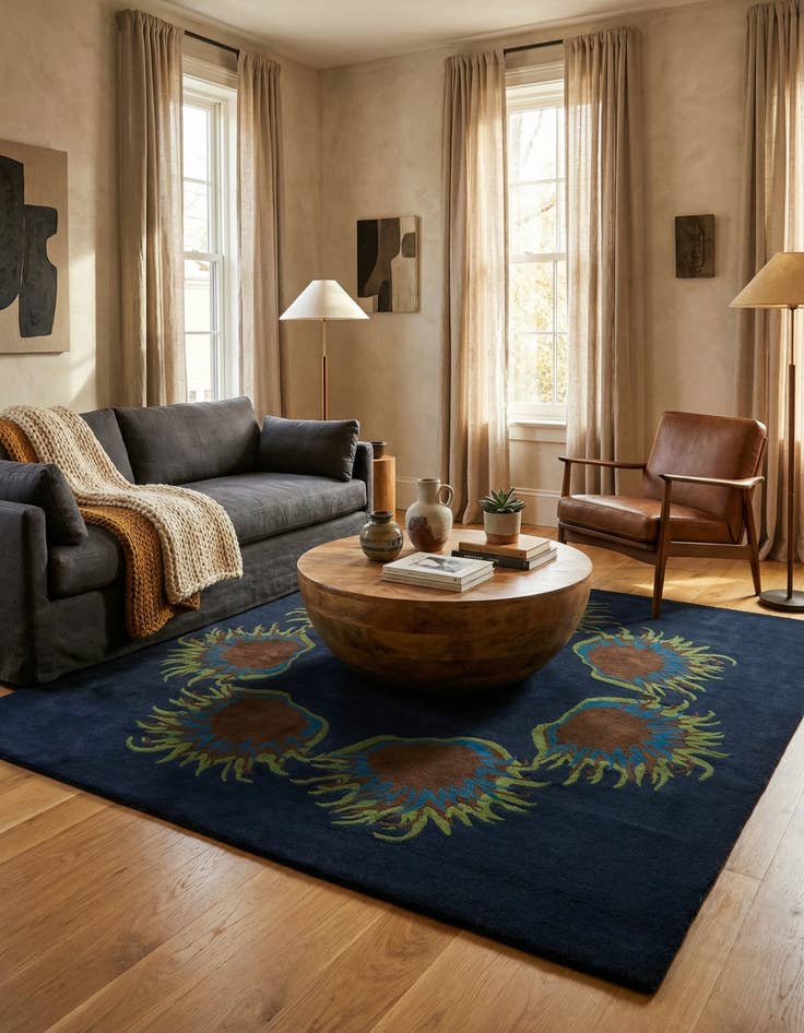 Detail image of 7' 4 x 7' 5 Luna Square Rug