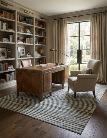 5' 1 x 7' 5 Cowhide Leather Rug