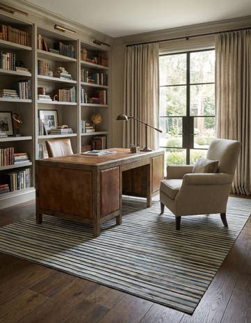 5' 1 x 7' 5 Cowhide Leather Rug