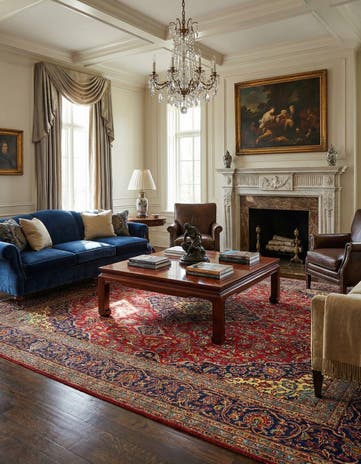 9' 7 x 12' 8 Kashan Rug