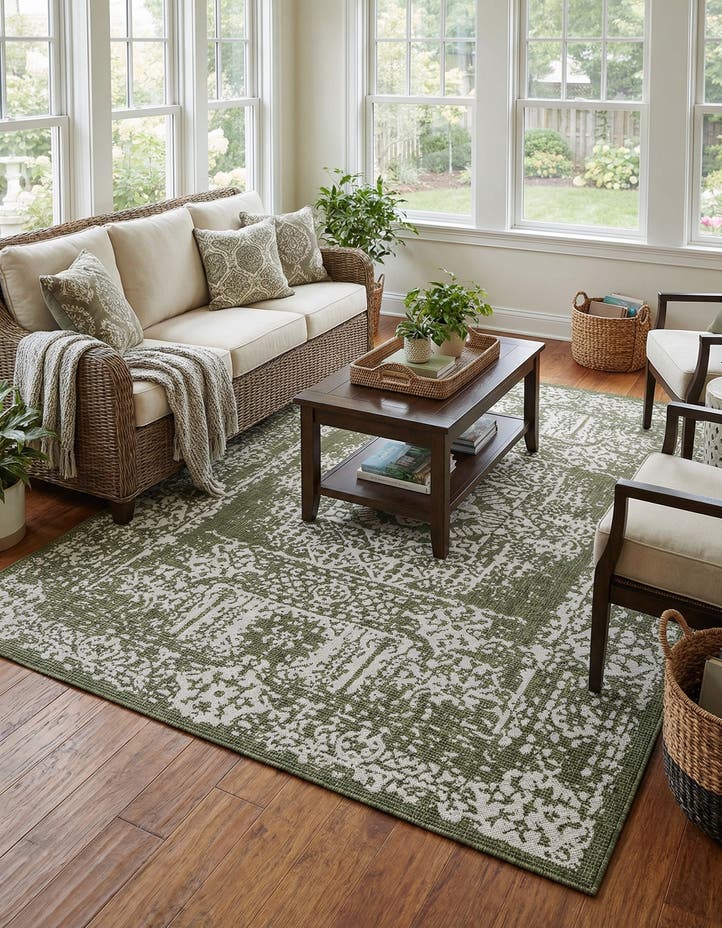 7' 10 x 10' Easy-Clean Traditional Indoor / Ou...