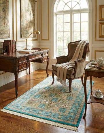 2' 6 x 3' 11 Ghom Silk Rug