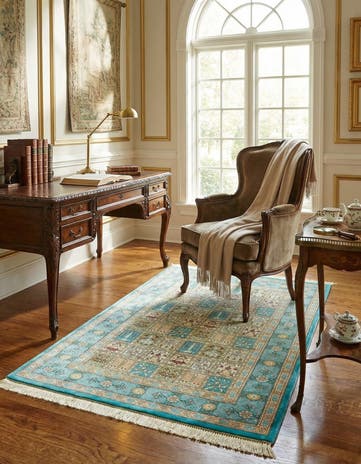 2' 6 x 3' 11 Ghom Silk Rug
