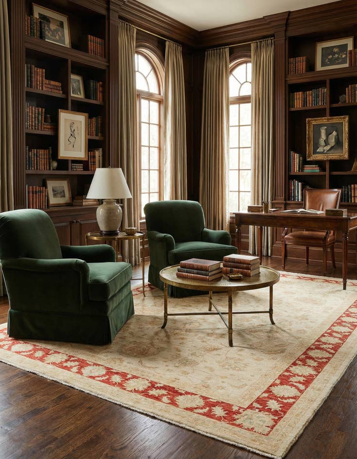 Detail image of 9' 11 x 17' 6 Kaizar Wool Rug