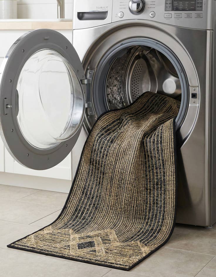 Detail image of 2' x 6'  Washable Modern Indoor / Outdoor Runner Rug