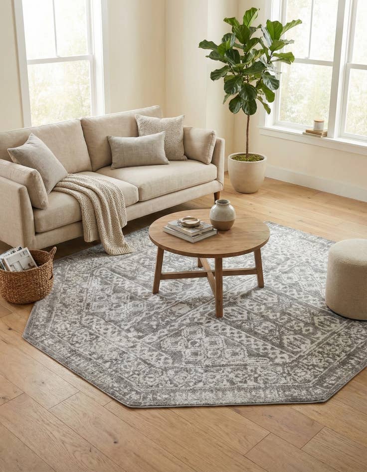 Detail image of  7' x 7' Oxford Octagon Rug