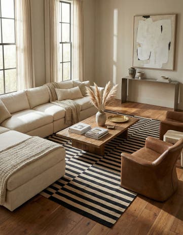 6' 9 x 9' 9 Hand Woven Kilim Modern Wool Rug