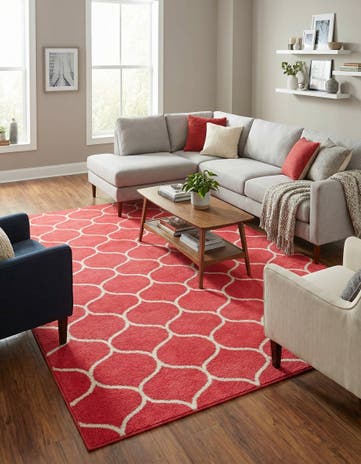 8' x 11' Lattice Frieze Rug