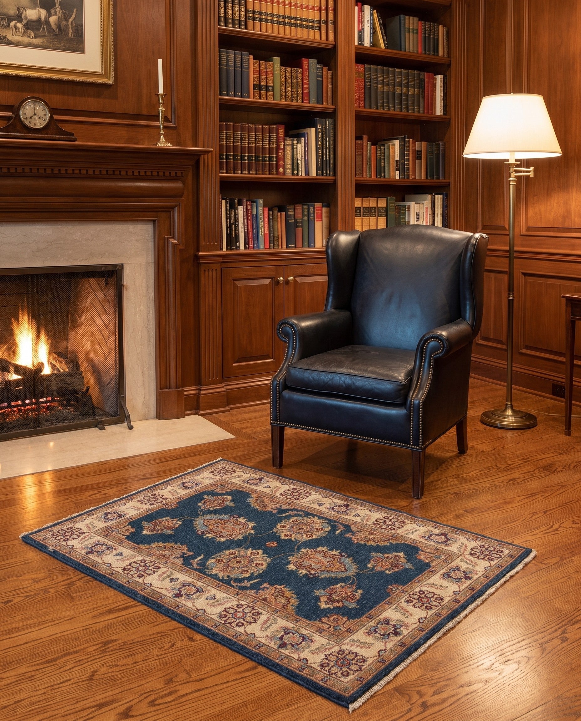2' 9 x 4' 2 Hand Knotted Ziegler Rug