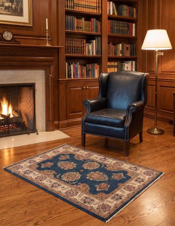2' 9 x 4' 2 Hand Knotted Ziegler Rug
