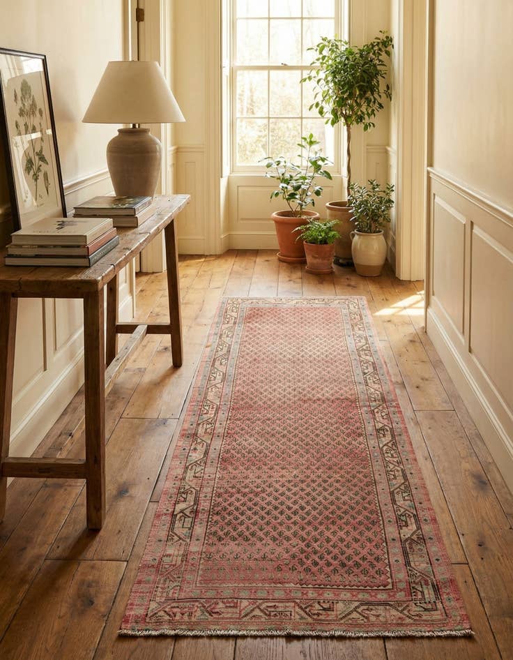 Detail image of 3' 6 x 10' Hand Knotted Ultra Vintage Persian Wool Runner Rug