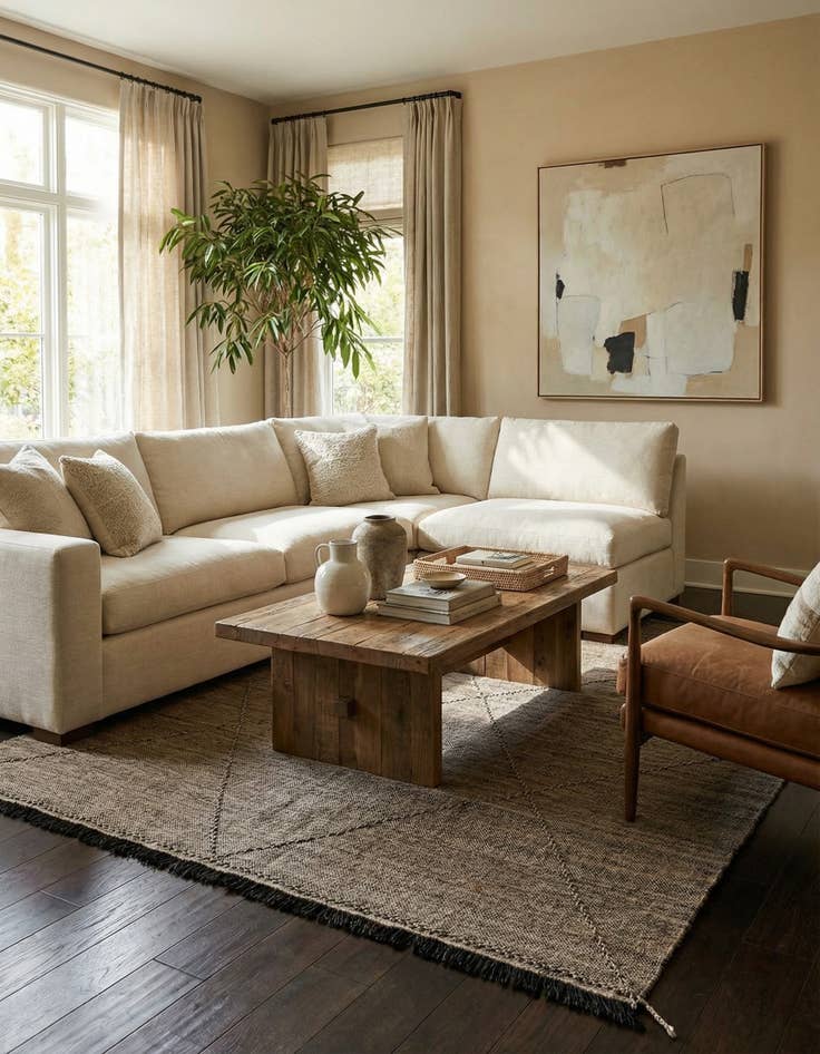 Detail image of 8' 6 x 9' 6  Hand Knotted Moroccan Wool Rug