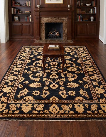 5' x 6' 7 Hand Knotted Ziegler Rug