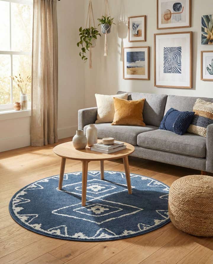 4' x 4' Oslo Round Rug