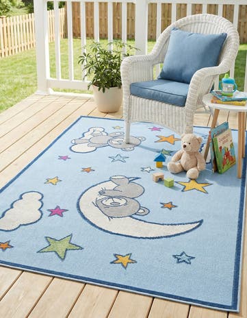 5' 3 x 7' 7 Easy-Clean Indoor / Outdoor Rug