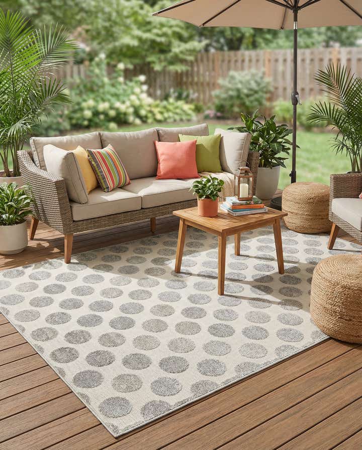 5' x 8' Easy-Clean Sabrina Soto Indoor / Outdoor Rug