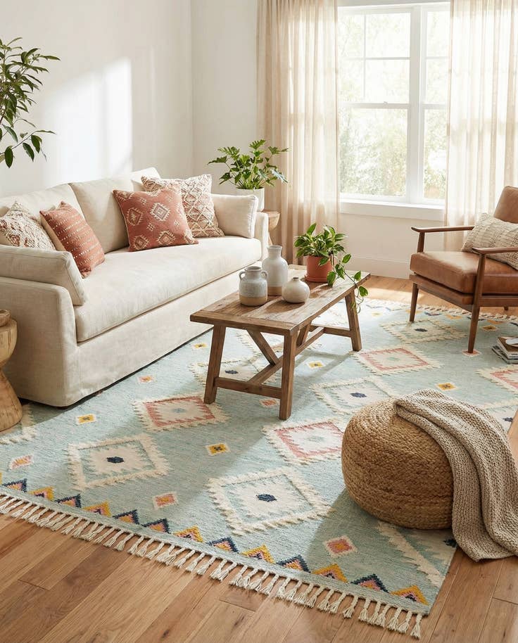 Detail image of 10' x 13' 1 Hand Woven Arizona Wool Rug