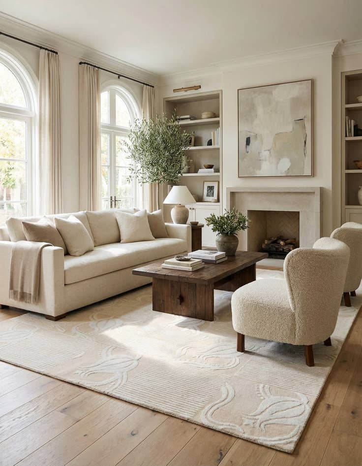 Detail image of  8' 4 x 11' 5  Hand Knotted Darya Wool Rug