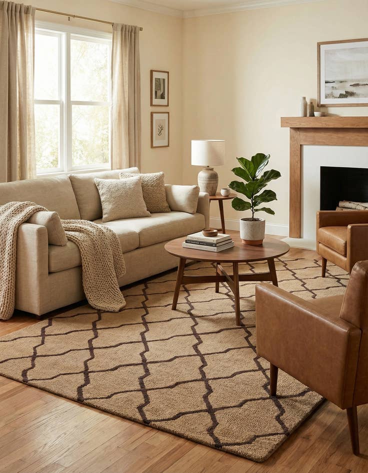 Detail image of 5' x 8' Luna Wool Rug