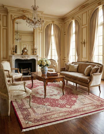 9' 8 x 12' 10 Hand Knotted Qom Silk Persian Rug