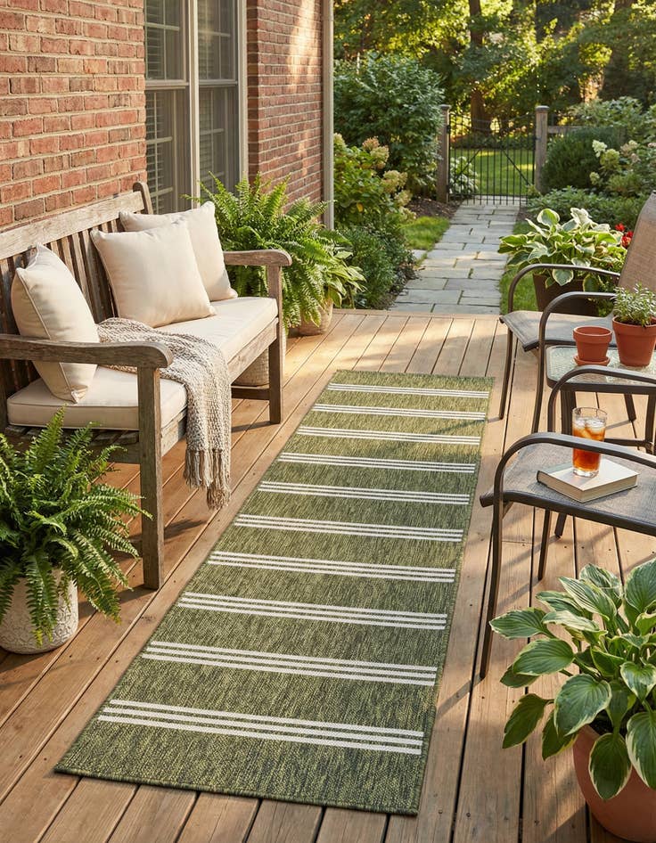 Detail image of  2' x 8'  Washable Jill Zarin Anguilla Indoor / Outdoor Runner Rug