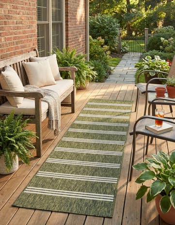 2' x 8' Easy-Clean Jill Zarin Anguilla Indoor / Outdoor Runner Rug