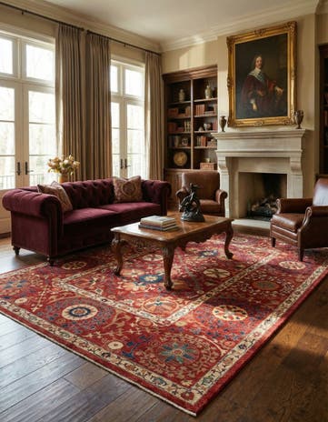 6' 10 x 9' 9 Hand Knotted Ariana Ziegler Rug