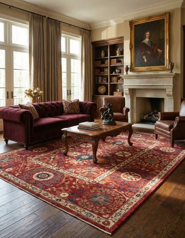 6' 10 x 9' 9 Hand Knotted Ariana Ziegler Rug
