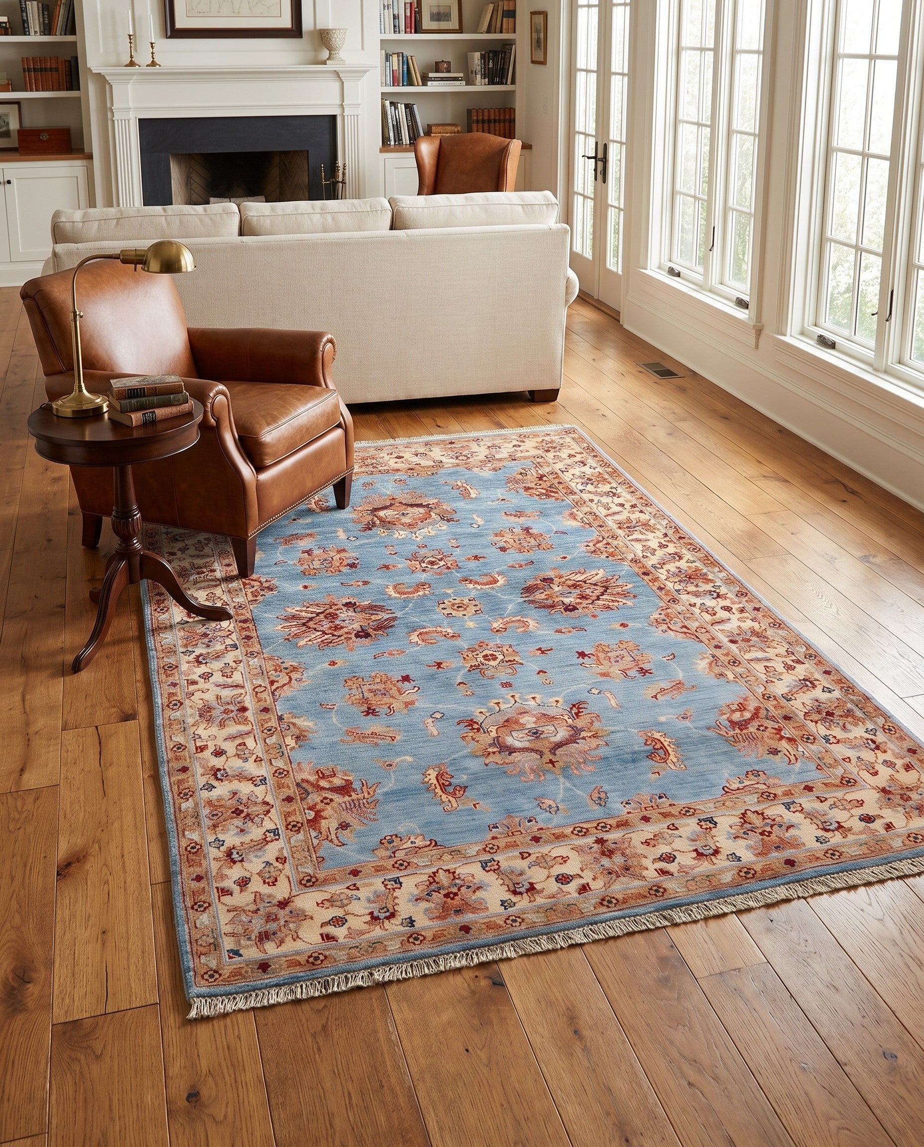 4' x 6' 6 Hand Knotted Ariana Ziegler Rug
