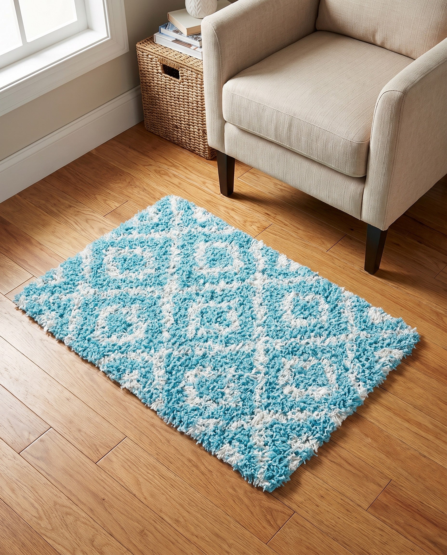 2' x 3' Lattice Shag Rug