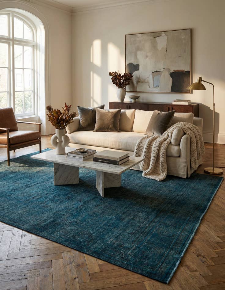 Detail image of 7' 10 x 11' 3  Hand Knotted Ultra Vintage Persian Wool Rug