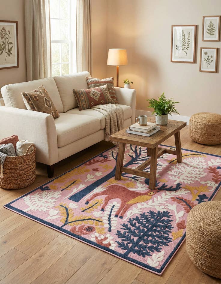 Detail image of 5' x 7' 7  Washable  Indoor / Outdoor Rug