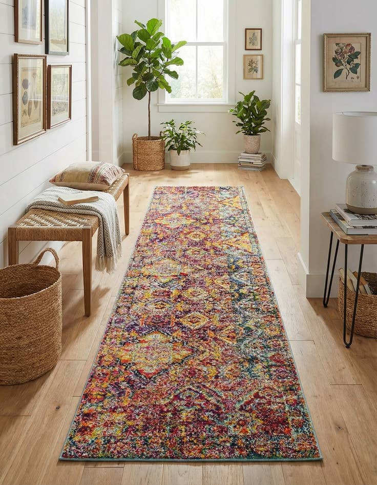 Detail image of 2' 7 x 10'  Washable Alta Runner Rug