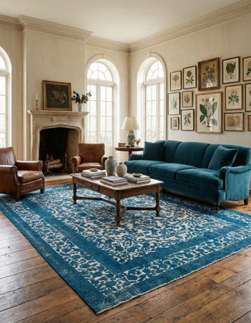 9' 9 x 12' 3 Hand Knotted Ultra Vintage Persian Wool Rug